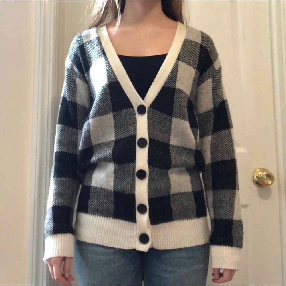 Black and White Cardigan - Size XS